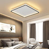 Modern Geometry Square LED Ceiling Light with Black Aluminum Frame