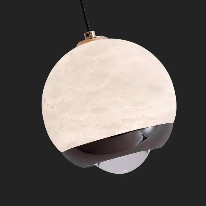 Nordic Marble Alabaster Globe Pendant Lamp - Luxurious Modern Design with Three-Color LED