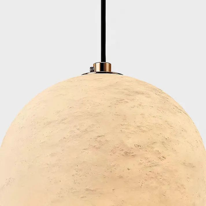 Nordic Marble Alabaster Globe Pendant Lamp - Luxurious Modern Design with Three-Color LED