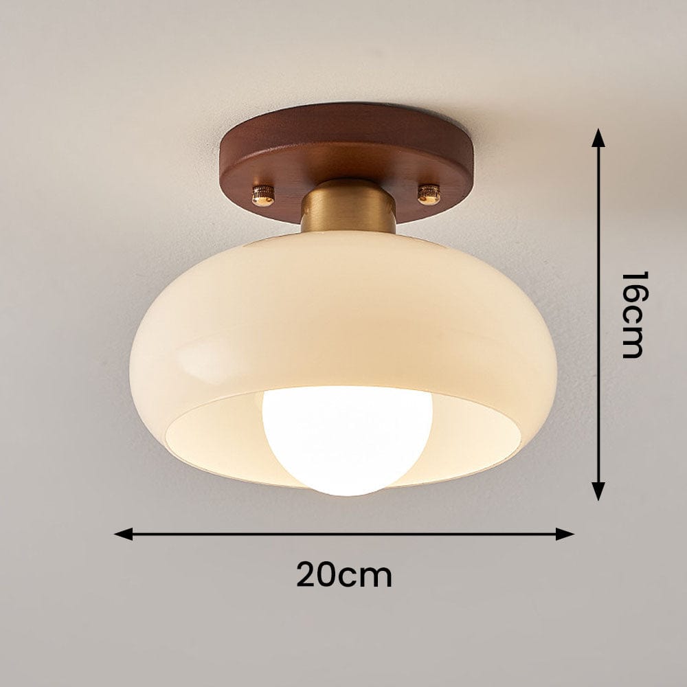 White Vintage Ceiling Lamp – Elegant Lighting for Small Spaces