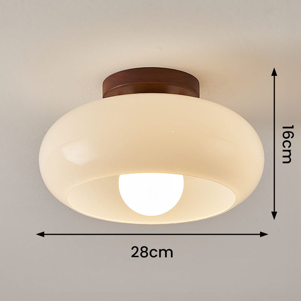 White Vintage Ceiling Lamp – Elegant Lighting for Small Spaces