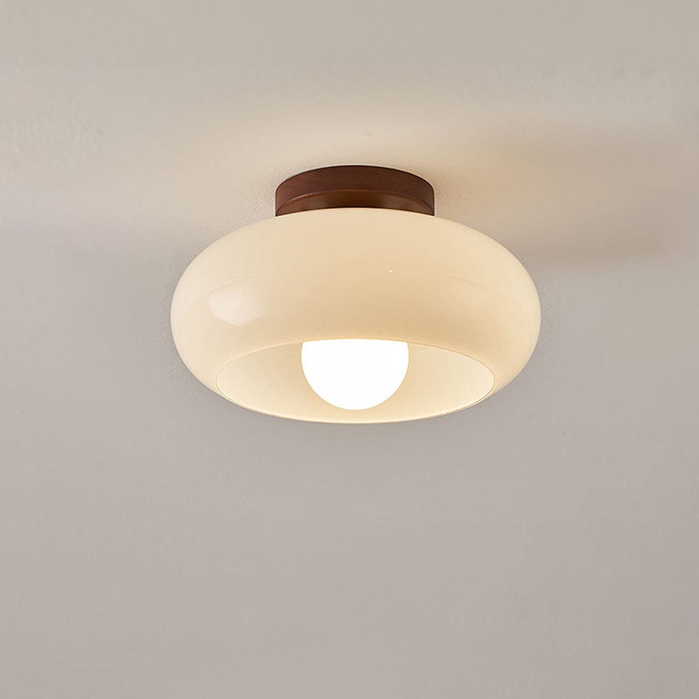 White Vintage Ceiling Lamp – Elegant Lighting for Small Spaces