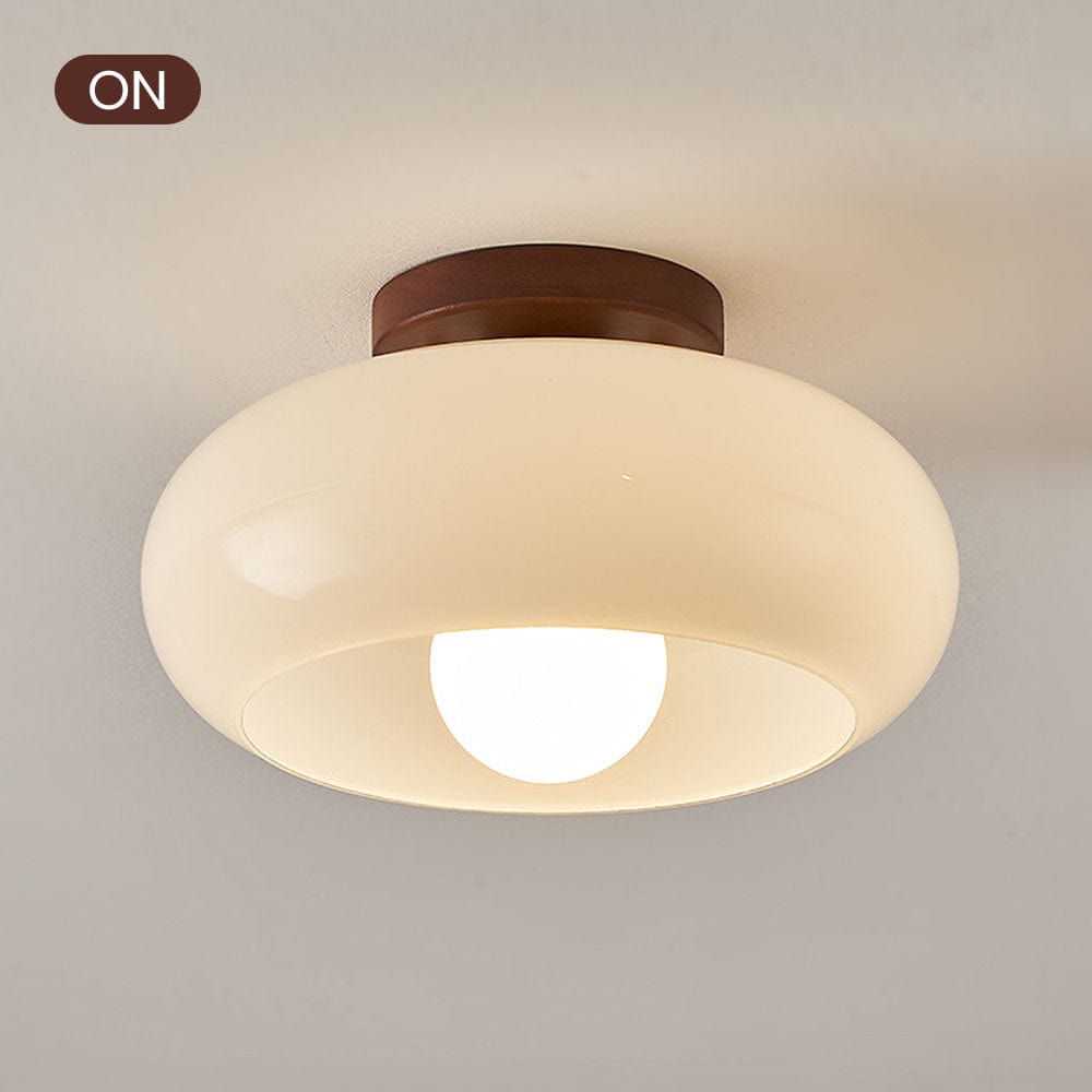 White Vintage Ceiling Lamp – Elegant Lighting for Small Spaces