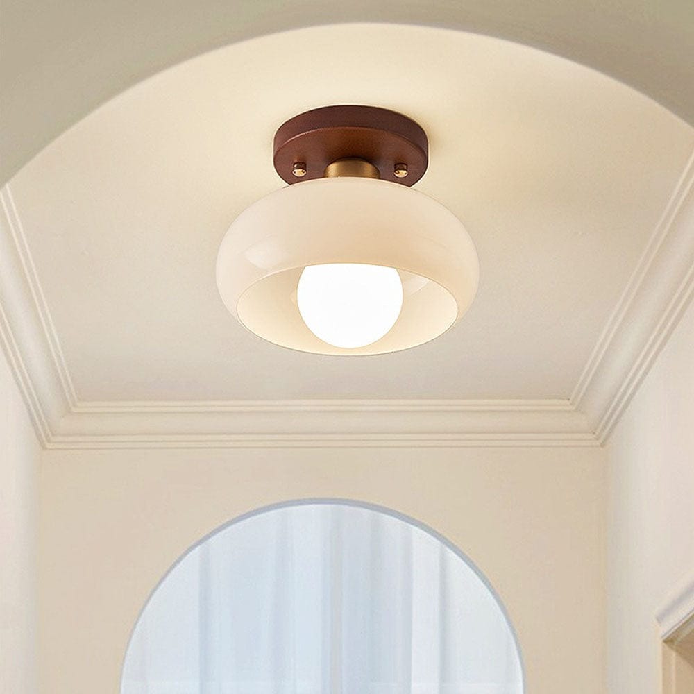 White Vintage Ceiling Lamp – Elegant Lighting for Small Spaces