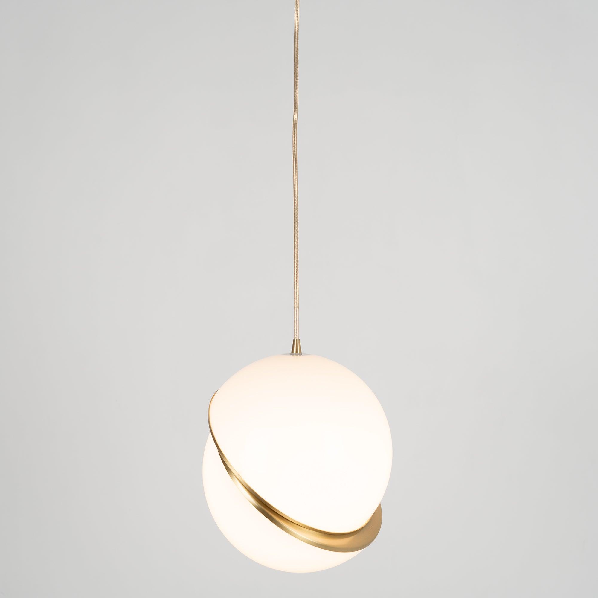 Crescent Pendant Lamp - Minimalist LED Lighting with Celestial Elegance