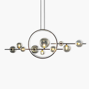 ELARA Ring Light with Glass Balls - Modern LED Pendant Light