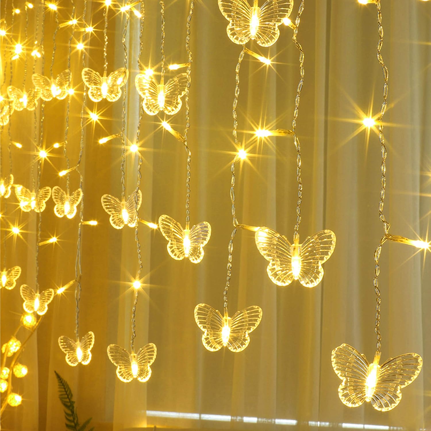 Enchanted Butterfly Lights – Soft Golden Glow