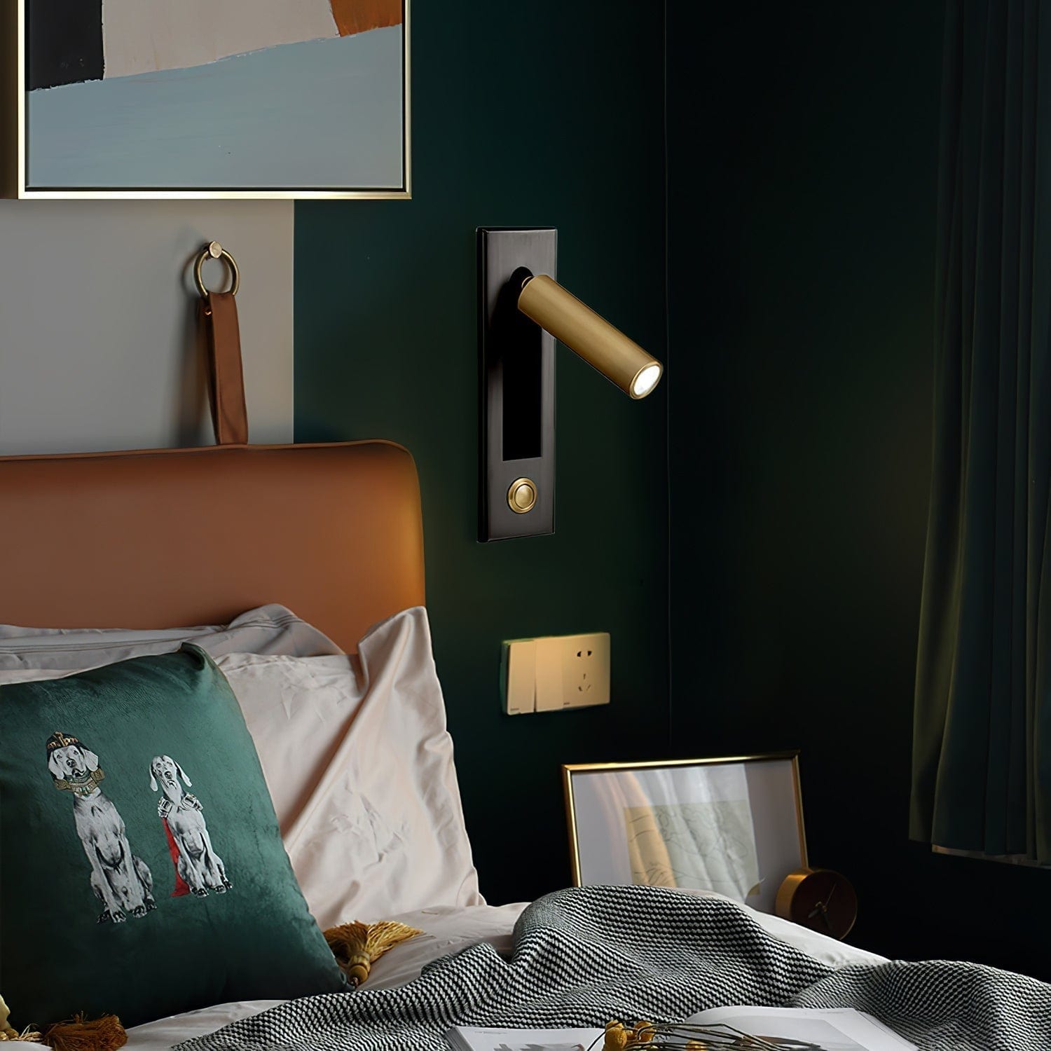 Modern Embedded Bedside Table Sconce with Adjustable Lighting