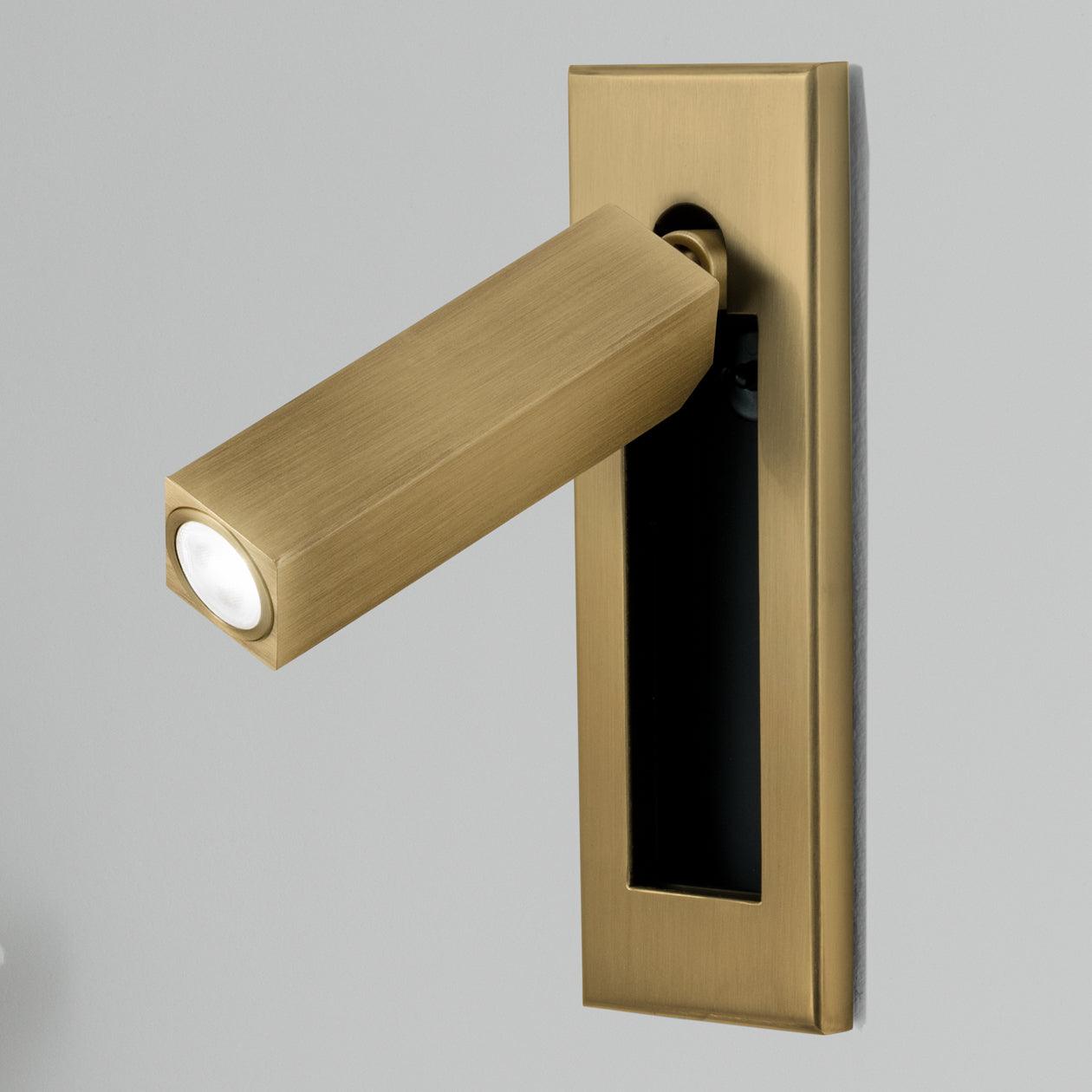 Modern Embedded Bedside Table Sconce with Adjustable Lighting