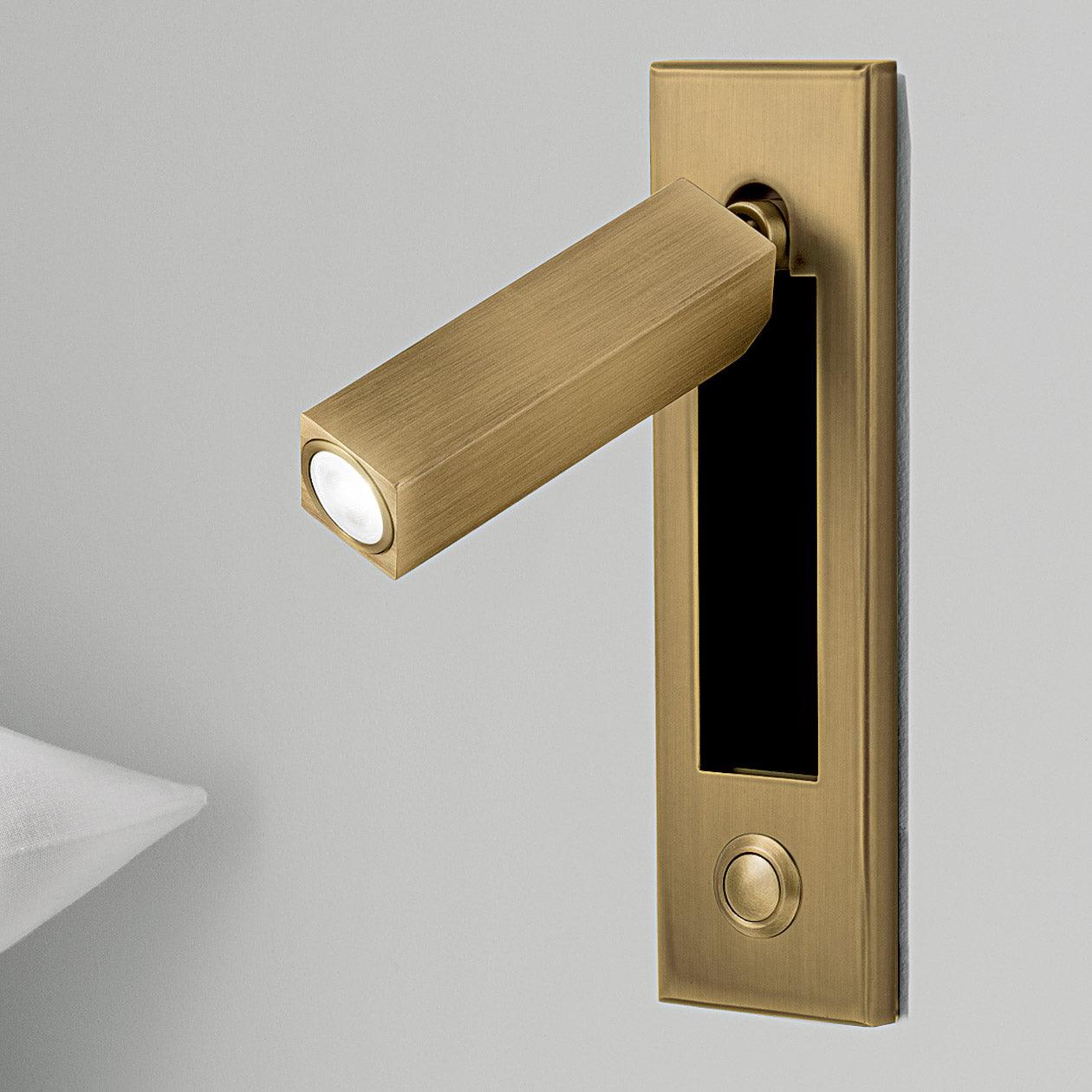 Modern Embedded Bedside Table Sconce with Adjustable Lighting