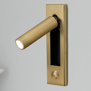 Modern Embedded Bedside Table Sconce with Adjustable Lighting