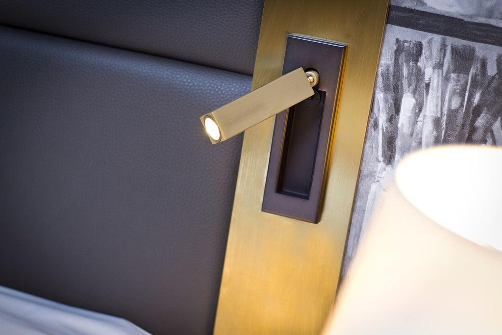 Modern Embedded Bedside Table Sconce with Adjustable Lighting