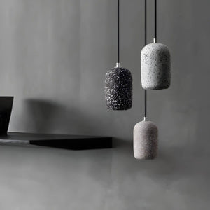 Ferro Industrial Pendant Light - Bold Cement & Glass Design