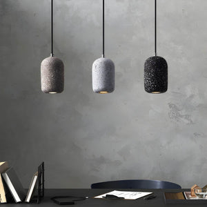 Ferro Industrial Pendant Light - Bold Cement & Glass Design