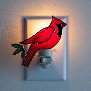 Feathered Friend Stained Glass Night Lights