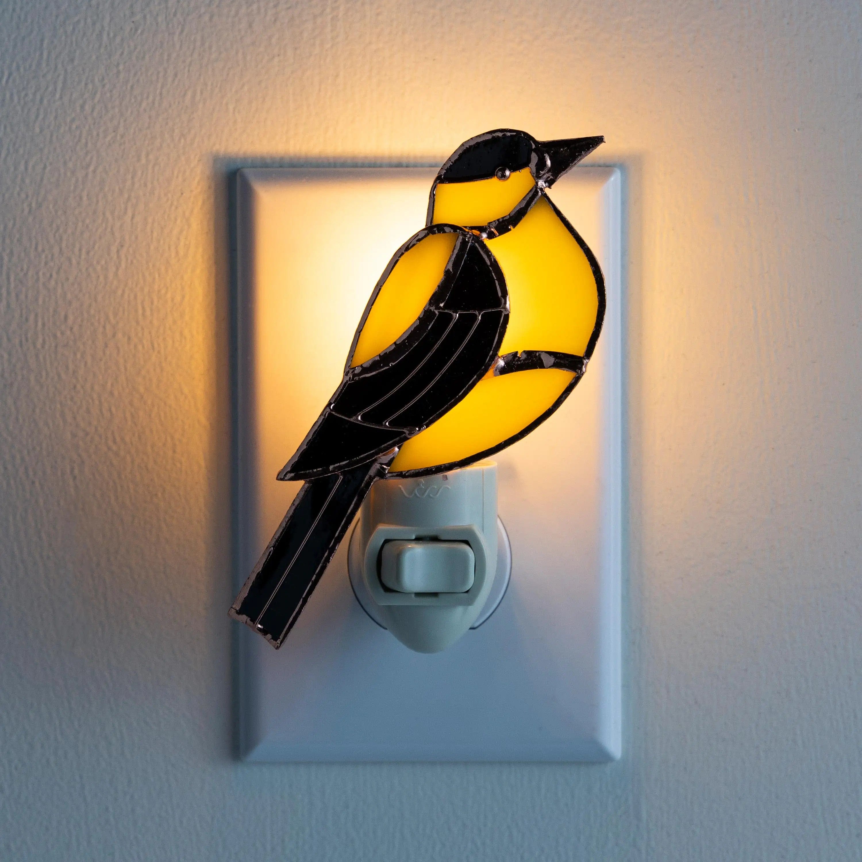 Feathered Friend Stained Glass Night Lights