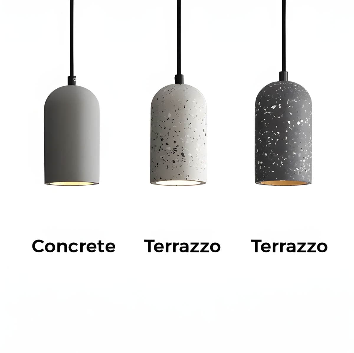 FORGI Concrete Pendant Light - Modern Industrial Lighting Fixture