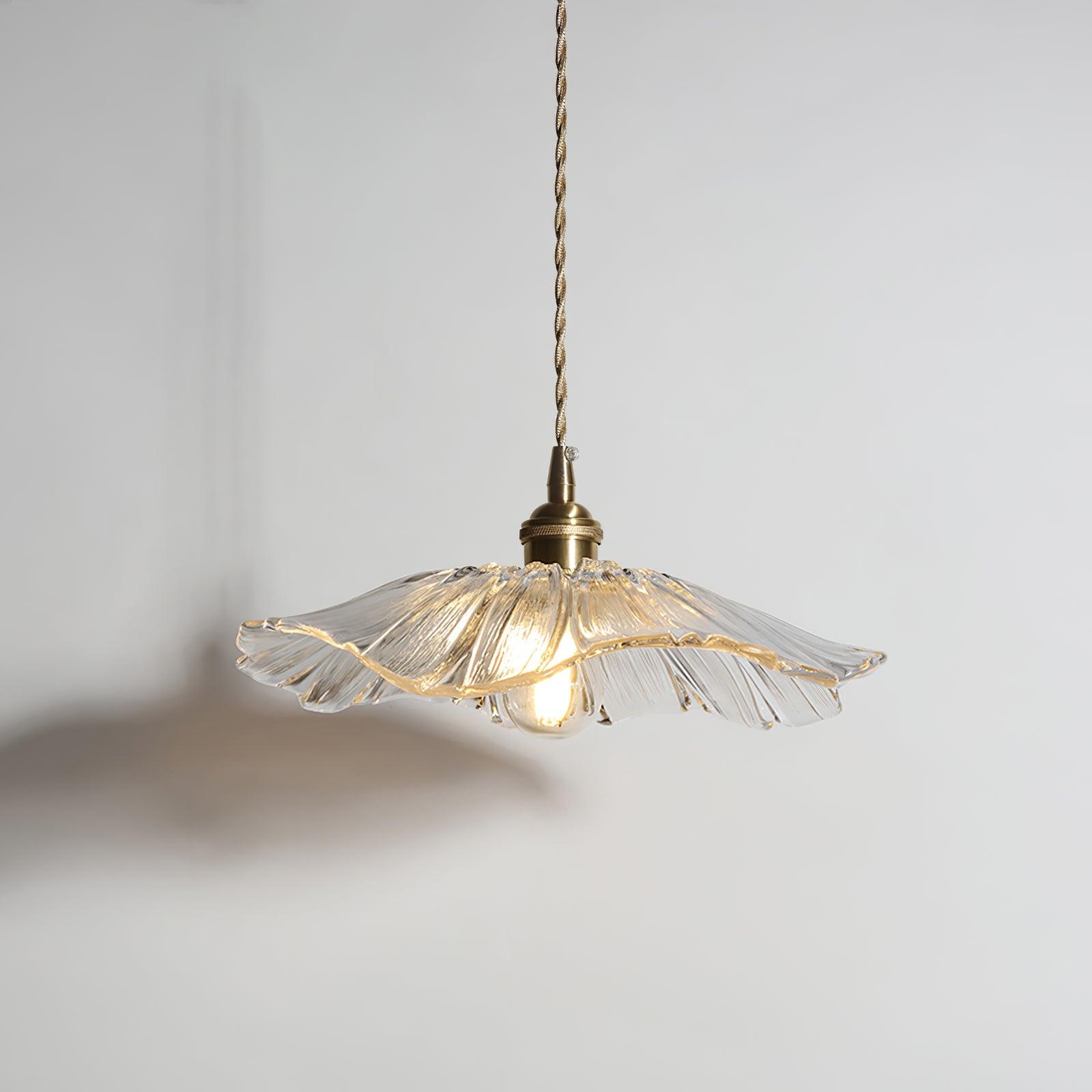 Vintage Flower Glass Pendant Light – Timeless Elegance for Your Home