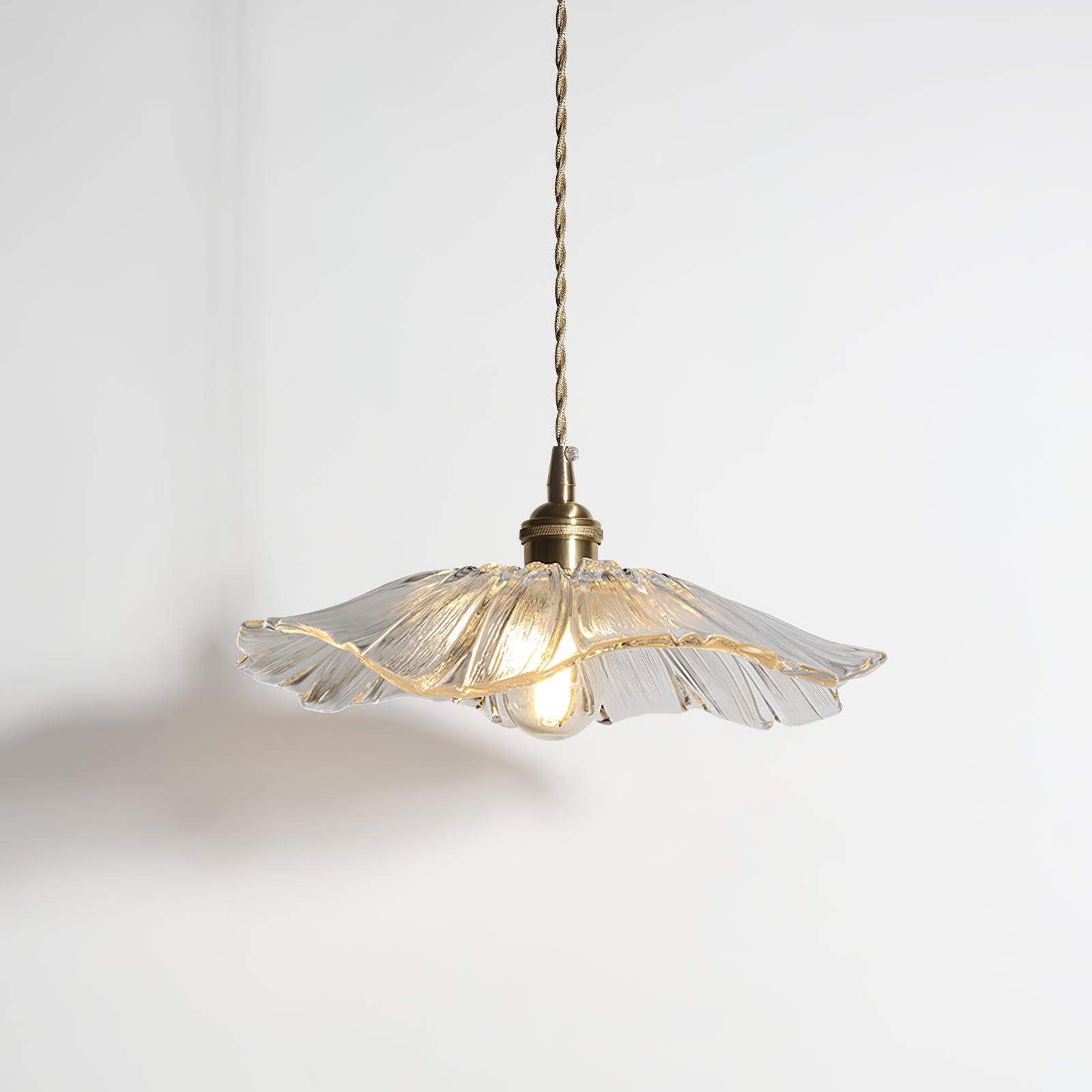 Vintage Flower Glass Pendant Light – Timeless Elegance for Your Home