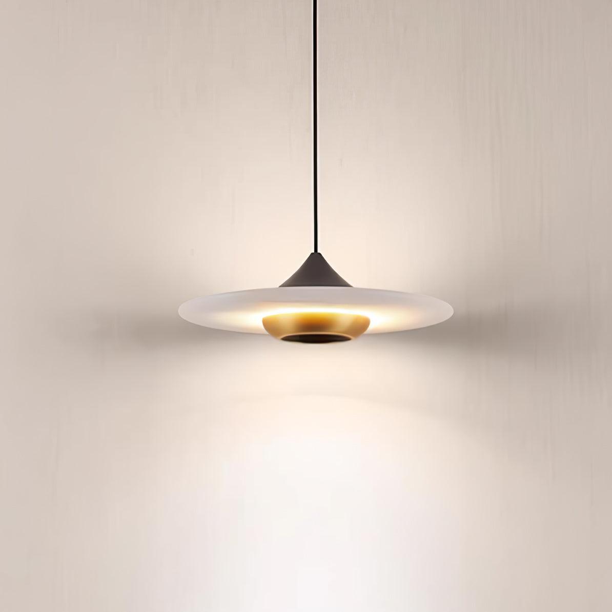 Flying Saucer Marble Pendant Lamp - Modern LED Lighting with Marble Design