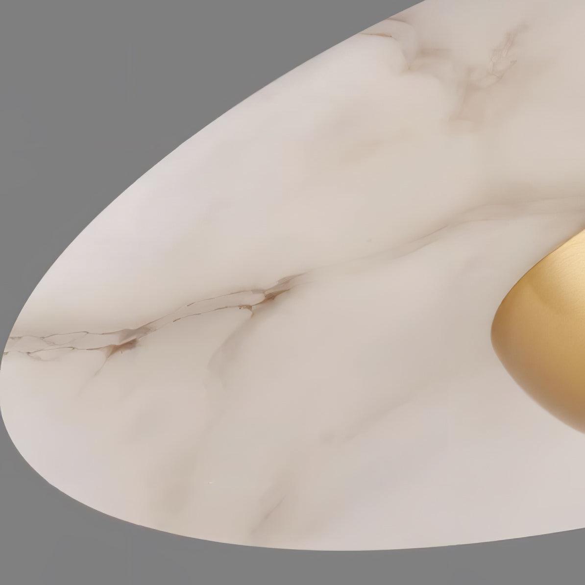 Flying Saucer Marble Pendant Lamp - Modern LED Lighting with Marble Design