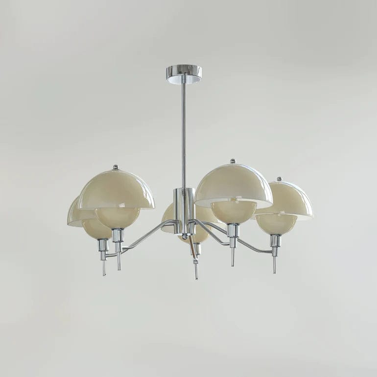 French Bubble Cream Chandelier - Elegant Crystal & Glass Design