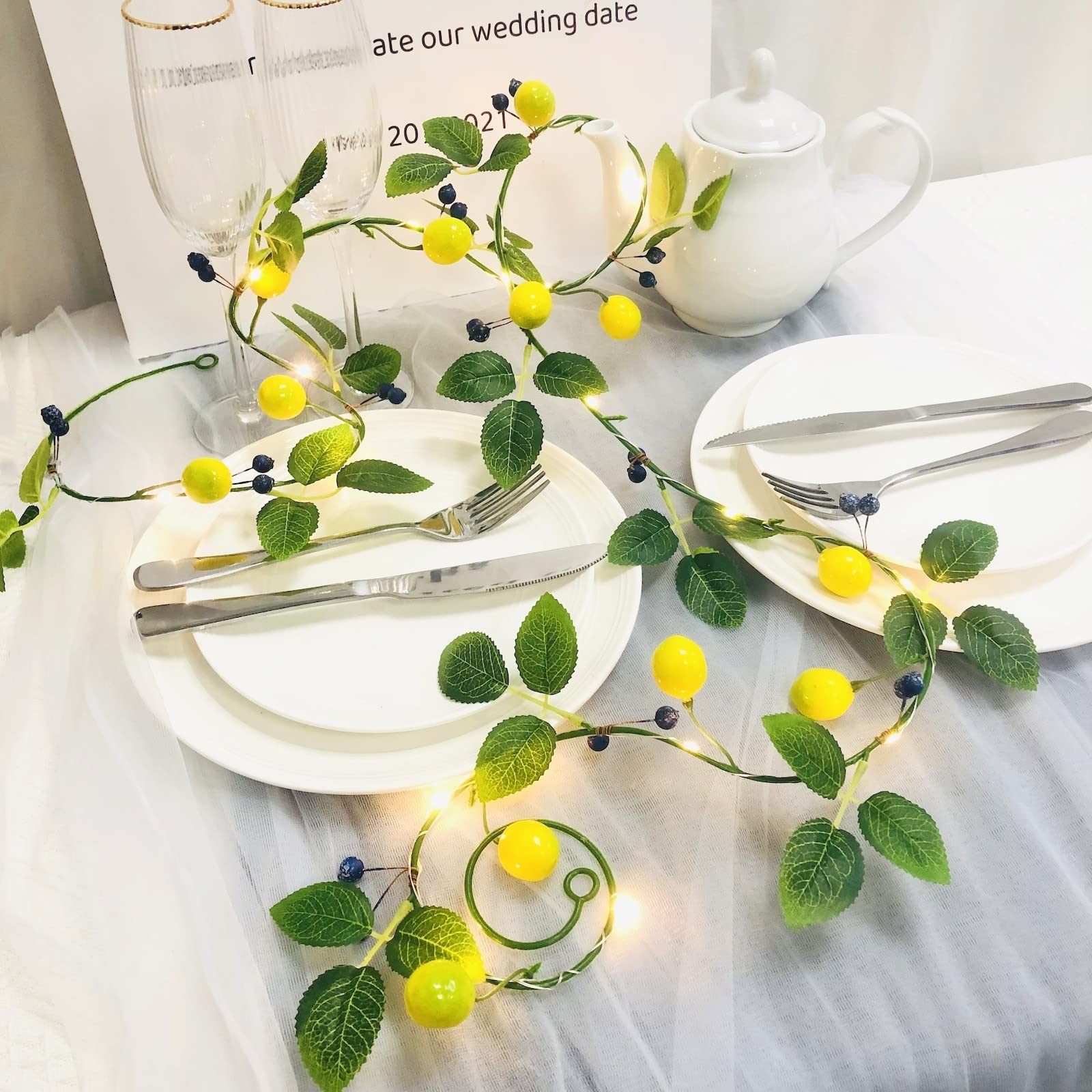 Luminous Lemon Lights – Elegant Fairy Garland |