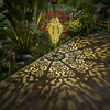 Golden Glory Lantern - Solar-Powered Outdoor Decor