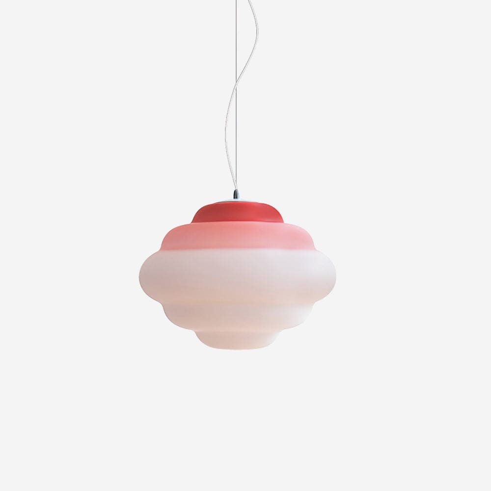 Gradient Cloudy Pendant Lamp - Whimsical Frosted Glass Design