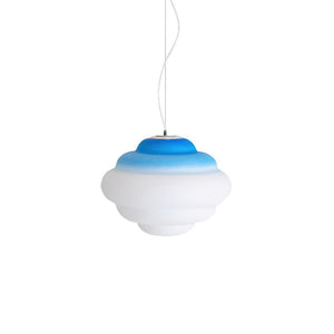 Gradient Cloudy Pendant Lamp - Whimsical Frosted Glass Design