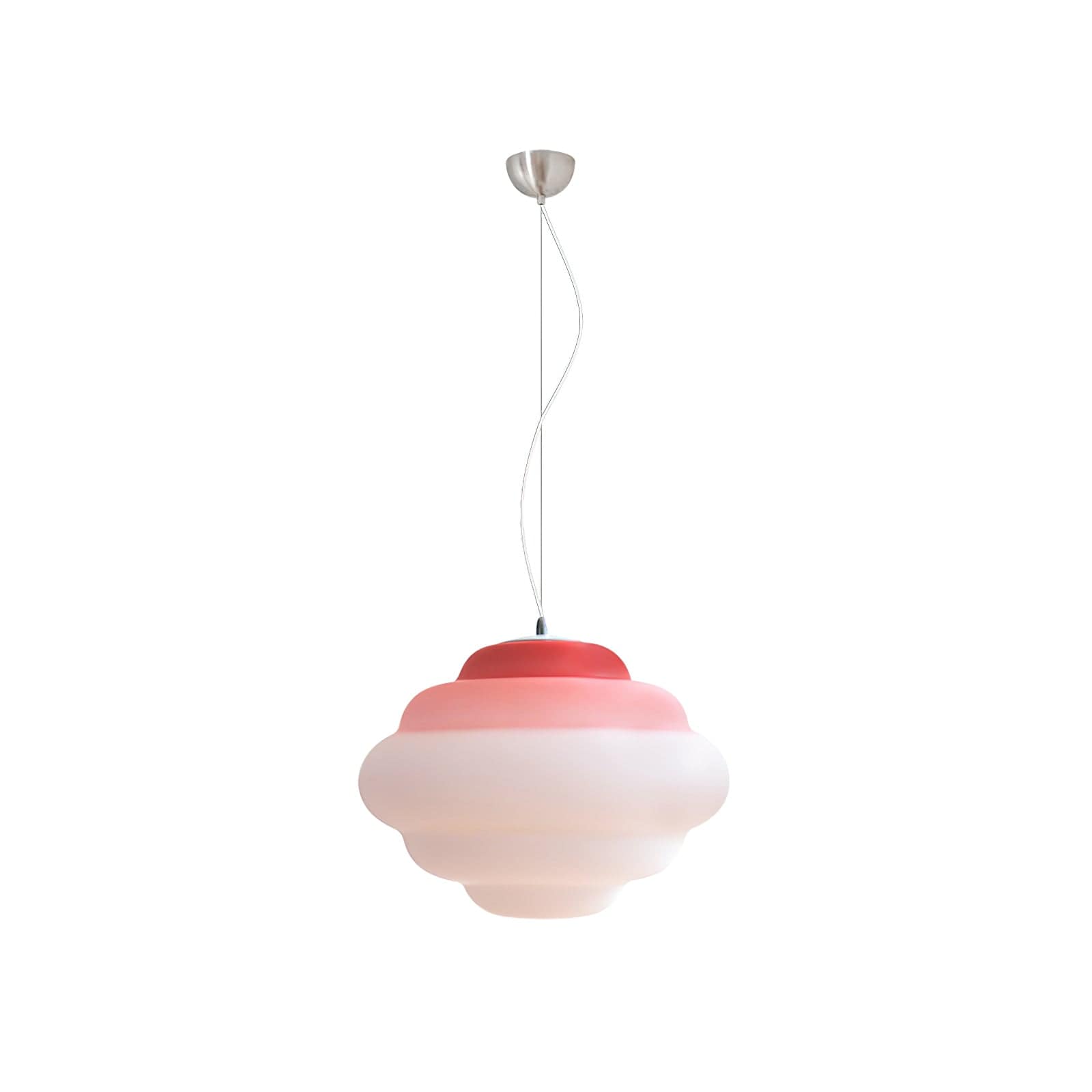 Gradient Cloudy Pendant Lamp - Whimsical Frosted Glass Design