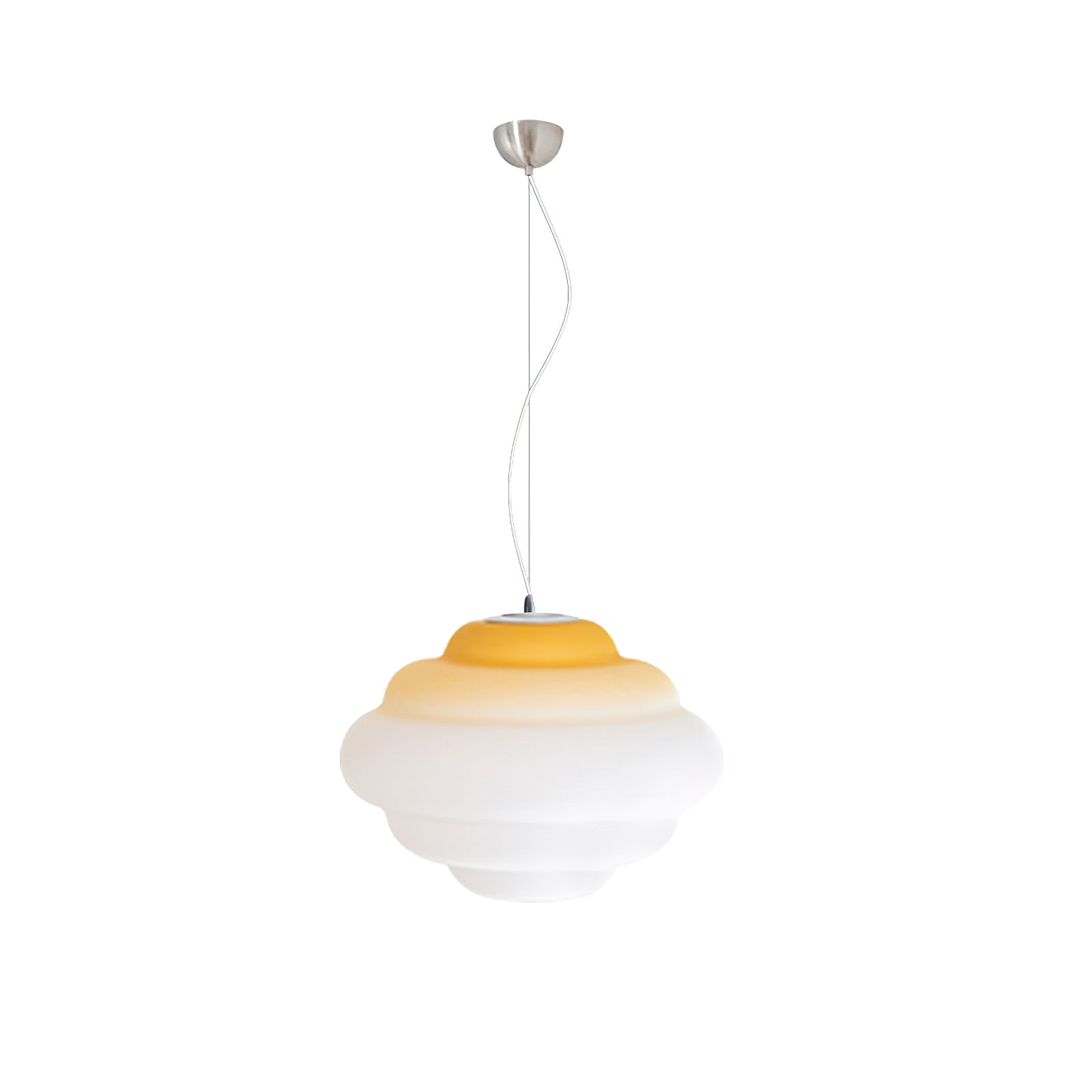 Gradient Cloudy Pendant Lamp - Whimsical Frosted Glass Design