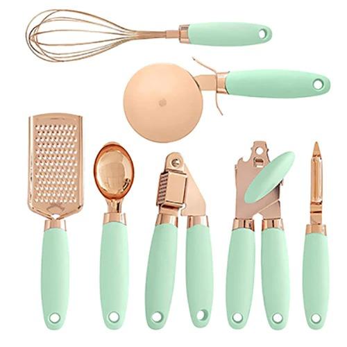 Rose Gold Kitchen Set – Elegant Meal Prep Essentials (7-Piece)