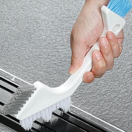 3-in-1 Grout Brush Cleaner – Deep Cleaning Tool for Grooves