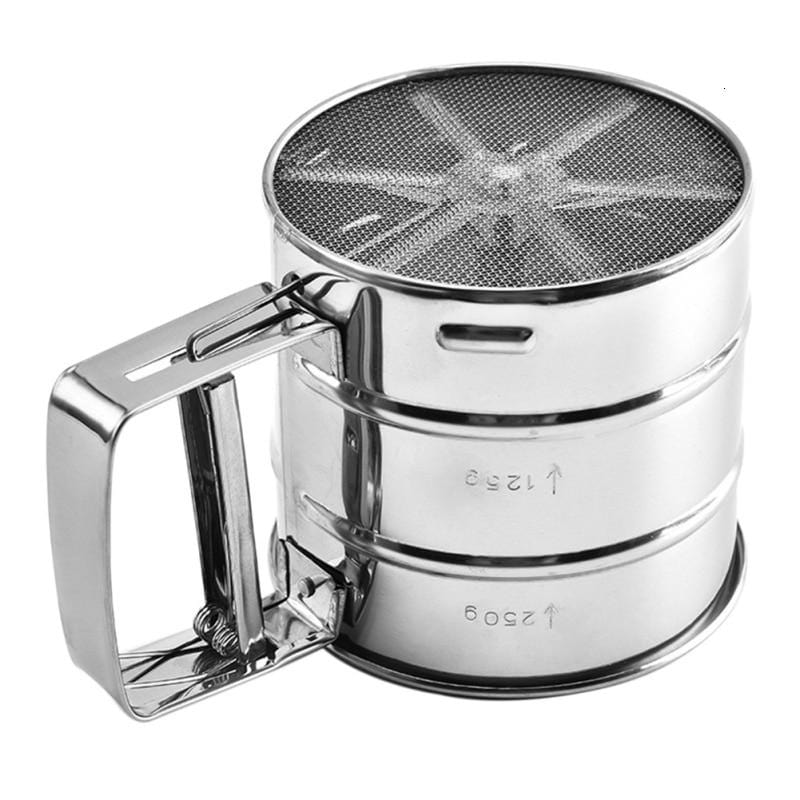 Stainless Steel Sifter – Durable & Dishwasher Safe (Gold/Silver)