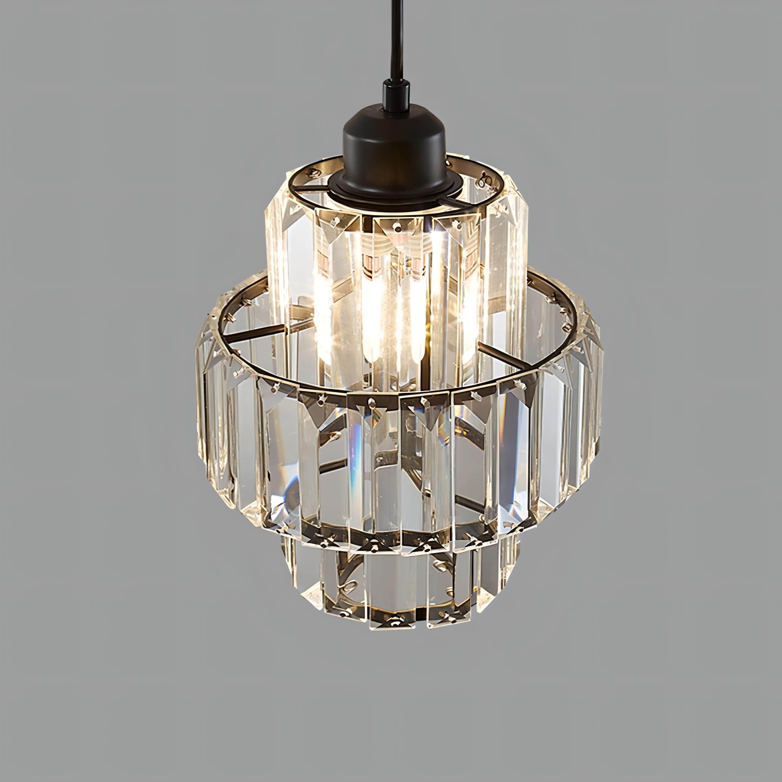 Fernando Glass Crystal Ceiling Pendant Light - Elegant Design