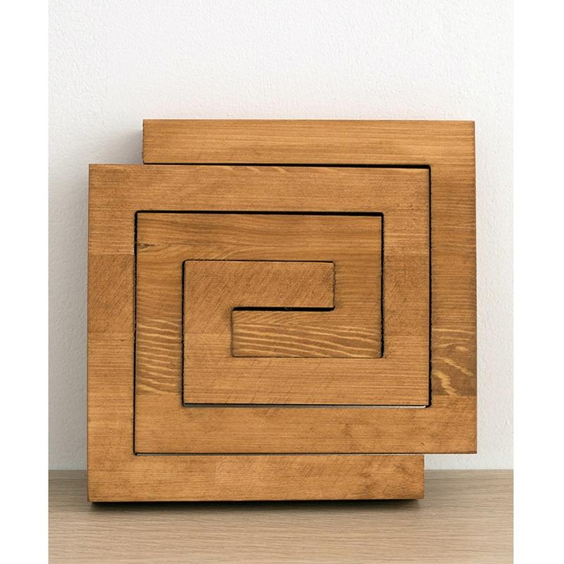 Pine Wood Trivet Set | 2 Interlocking Trivets for Kitchen or Dining Table