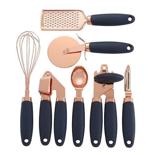 Rose Gold Kitchen Set – Elegant Meal Prep Essentials (7-Piece)