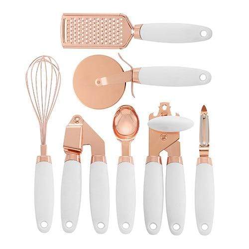 Rose Gold Kitchen Set – Elegant Meal Prep Essentials (7-Piece)