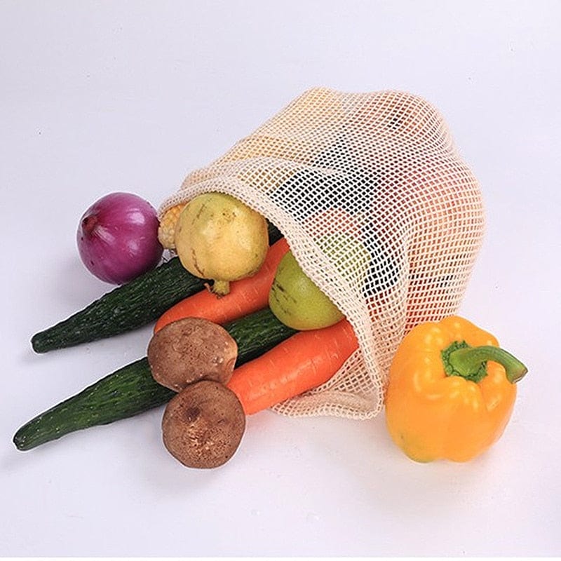 Reusable Cotton Mesh Produce Bag – Eco-Friendly Grocery Storage