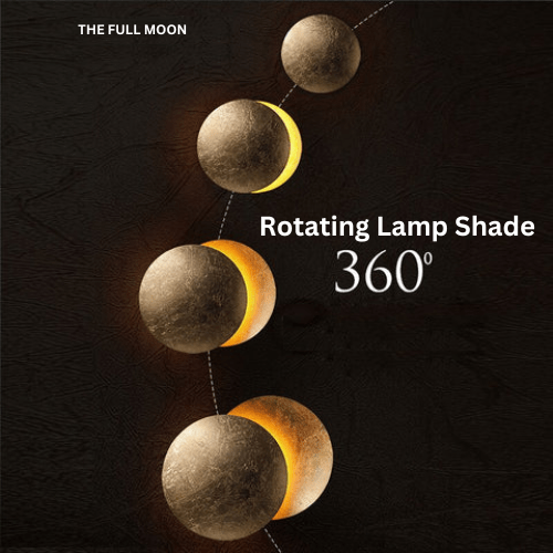 Solar Eclipse Wall Light – Rotating LED Disc for Elegant Lighting