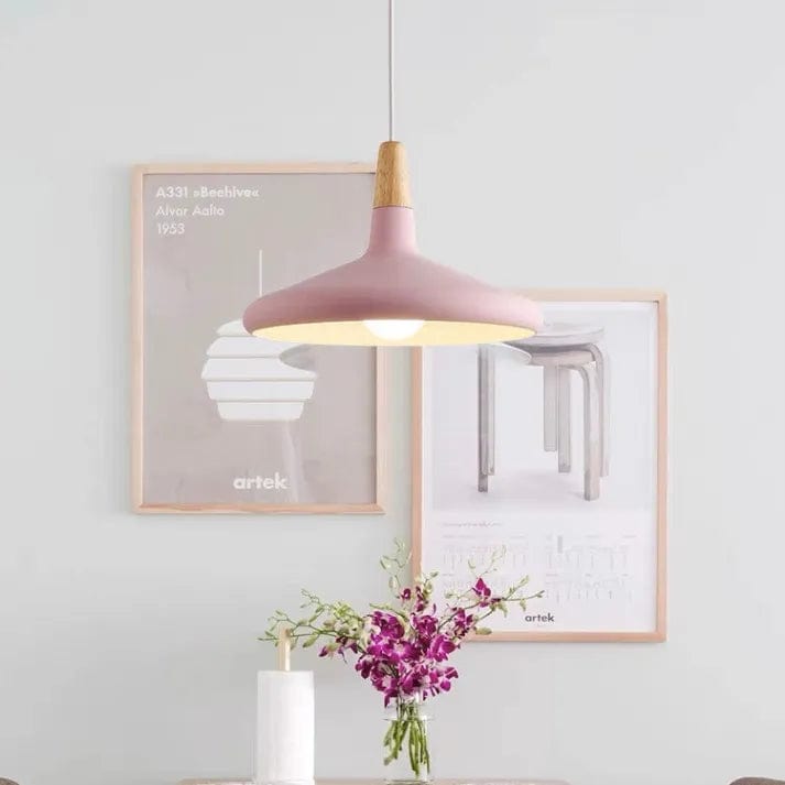 French Macaron Conical Metal Pendant Lamp - Playful & Elegant Lighting for Modern Spaces