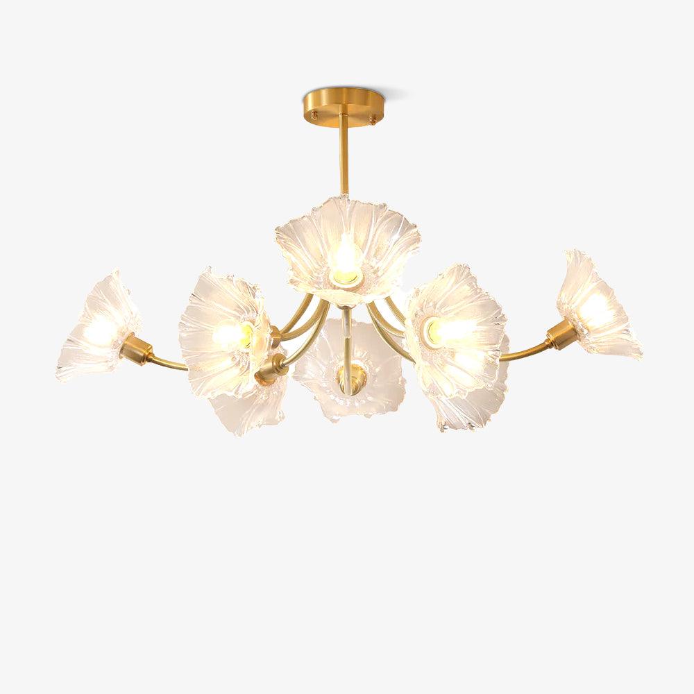 Kalin Flower Glass Chandelier – Nature-Inspired Elegance