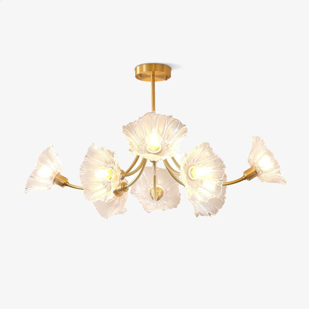 Kalin Flower Glass Chandelier – Nature-Inspired Elegance