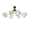 Blossom Flower Glass Chandelier - Elegant Blooming Petal Design