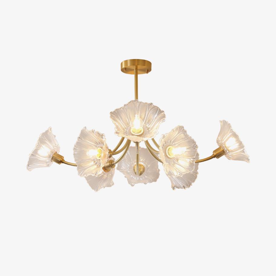 Kalin Flower Glass Chandelier – Nature-Inspired Elegance