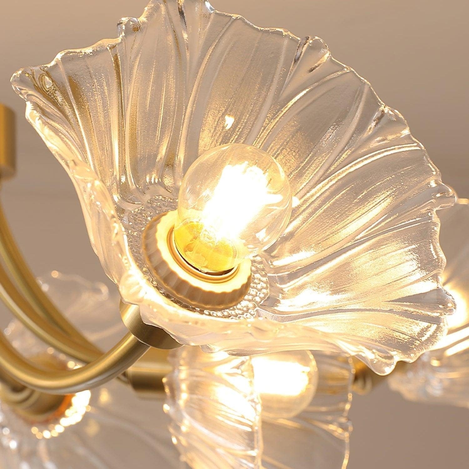 Kalin Flower Glass Chandelier – Nature-Inspired Elegance