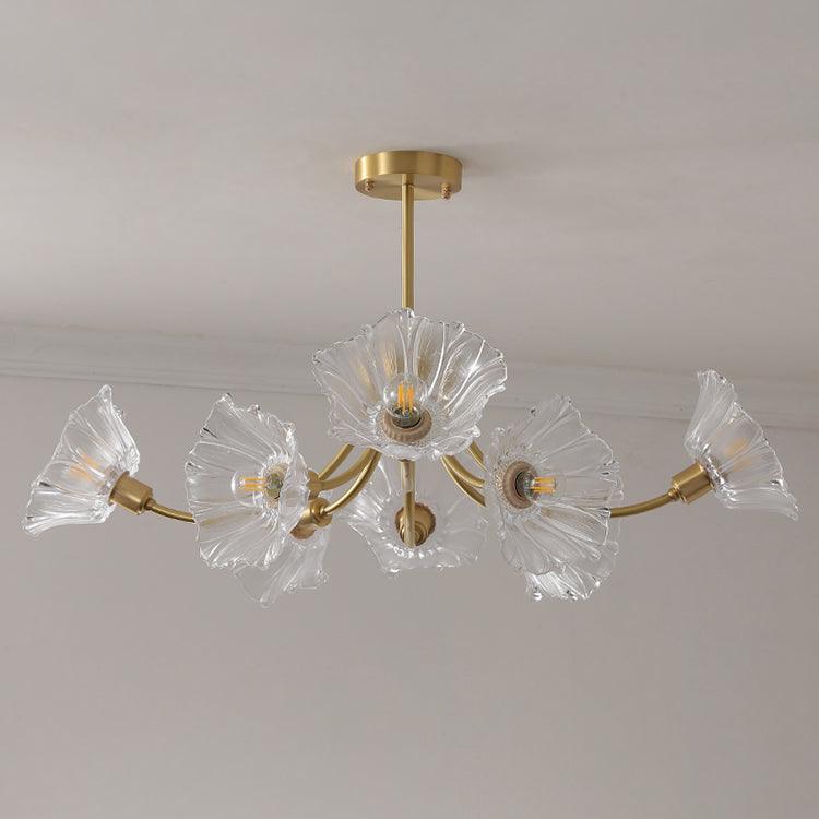 Kalin Flower Glass Chandelier – Nature-Inspired Elegance