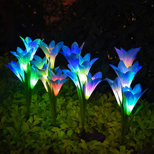 Lunar Lily Light - Solar-Powered Garden Flower Lamp