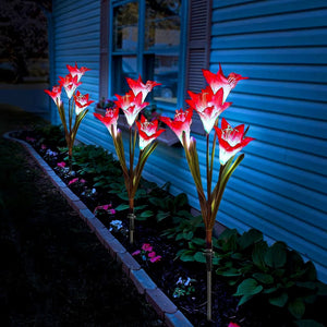 Lunar Lily Light - Solar-Powered Garden Flower Lamp